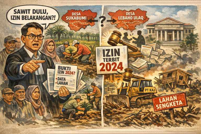 Diduga Ada Permainan Izin, Sawit Sudah Ditanam Bertahun-tahun, IUP Baru Terbit 2024.