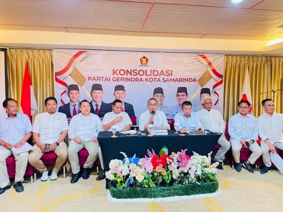 Gerindra Samarinda Perkuat Mesin Partai, Konsolidasi Internal Bulat Usung Helmi Abdullah Maju Pilwali.