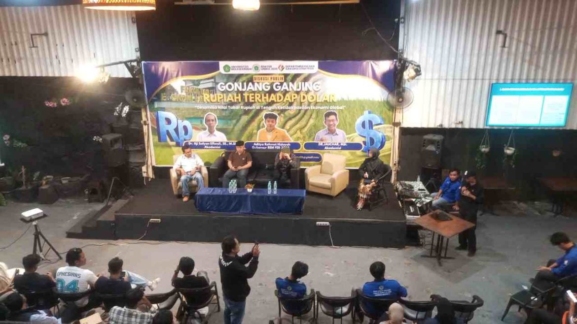 BEM FEB Unmul Gelar Diskusi Publik Bahas Gonjang-Ganjing Rupiah terhadap Dolar, Bangun Kepercayaan Masyarakat di Tengah Ketidakpastian Global.